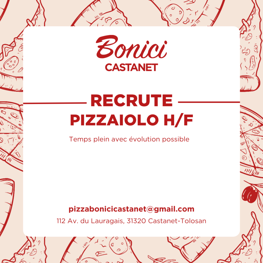 Offre d'emploi Pizza Bonici castanet