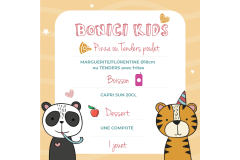 Menu Bonicikids